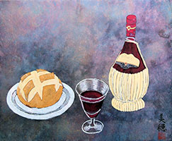 葡萄酒とパン：「聖餐式」